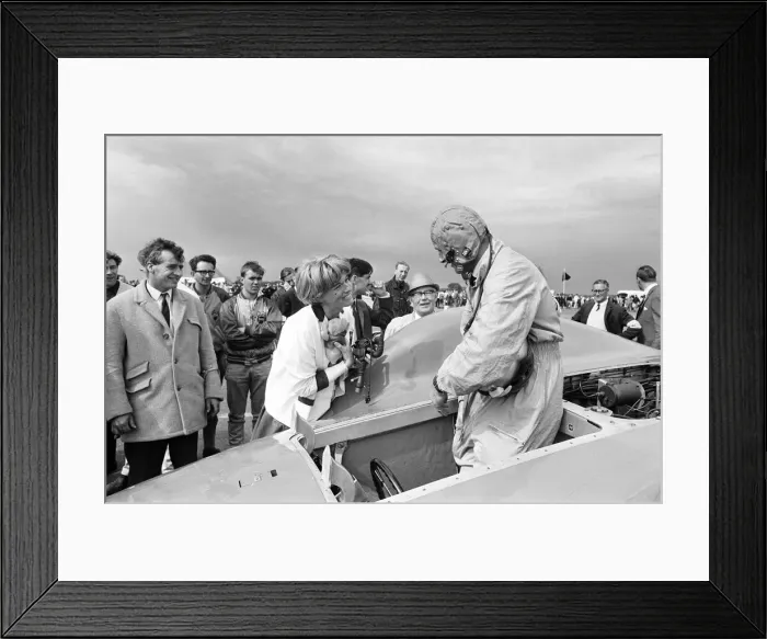 Framed Print : Proteus Bluebird, the car in which Donald Campbell broke the World Automobile Speed Framed Print : Proteus Bluebird, the car in which Donald Campbell broke the World Automobile Speed