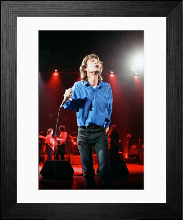 Framed Print : As part of Englands National Music Day, Mick Jagger performs at the Celebration of