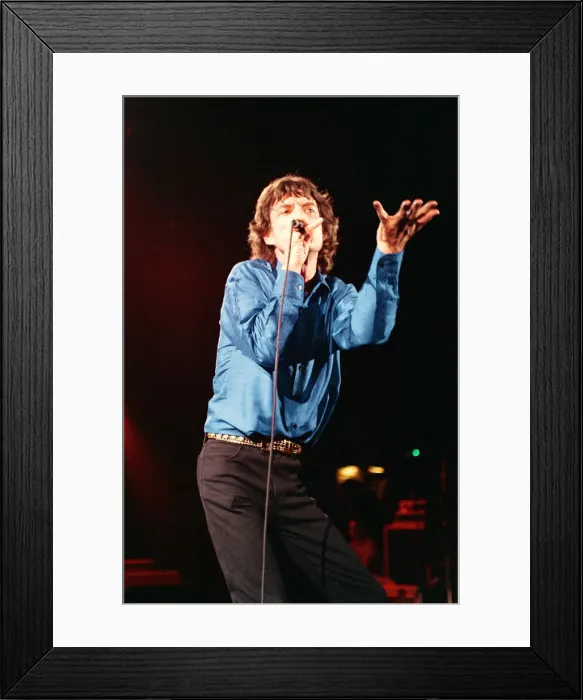 Framed Print : As part of Englands National Music Day, Mick Jagger performs at the Celebration of