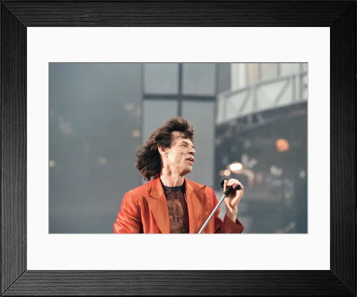 Framed Print : Rolling Stones performing at Wembley Stadium, London. (Picture Framed Print : Rolling Stones performing at Wembley Stadium, London. (Picture
