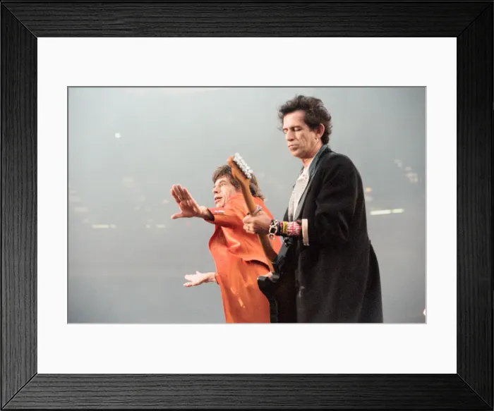 Framed Print : Rolling Stones in concert at Wembley Stadium. (Picture Framed Print : Rolling Stones in concert at Wembley Stadium. (Picture