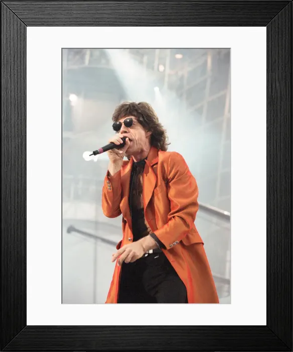 Framed Print : Rolling Stones performing at Wembley Stadium, London. (Picture Framed Print : Rolling Stones performing at Wembley Stadium, London. (Picture