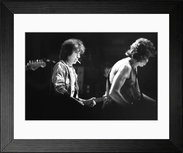 Framed Print : The Rolling Stones in concert at the Capital Theatre Aberdeen. 26th May 1982
