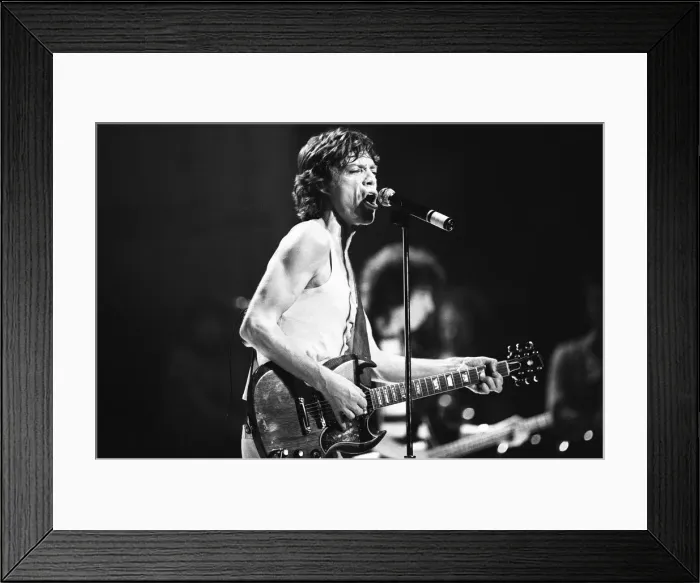 Framed Print : The Rolling Stones in concert at the Capital Theatre Aberdeen