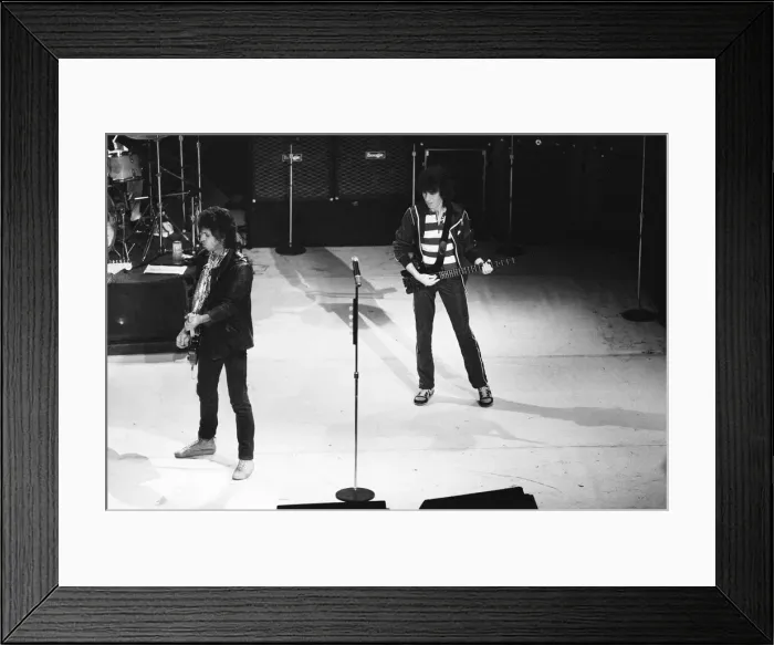 Framed Print : The Rolling Stones in concert at the Capital Theatre Aberdeen. 26th May 1982