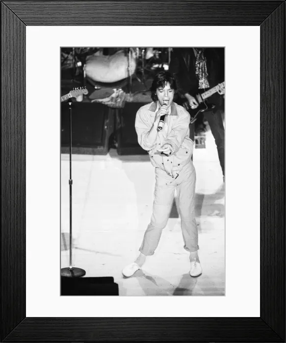Framed Print : The Rolling Stones in concert at the Capital Theatre Aberdeen