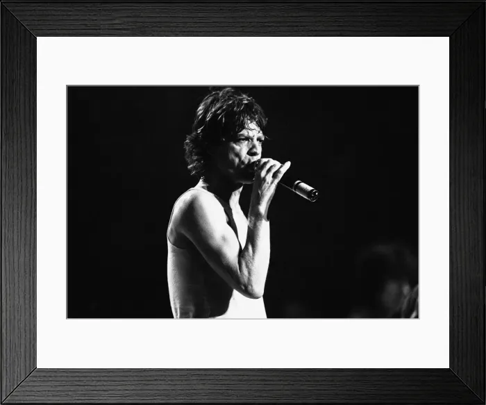 Framed Print : The Rolling Stones in concert at the Capital Theatre Aberdeen
