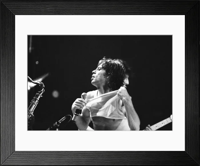 Framed Print : The Rolling Stones in concert at the Capital Theatre Aberdeen. 26th May 1982 Framed Print : The Rolling Stones in concert at the Capital Theatre Aberdeen. 26th May 1982