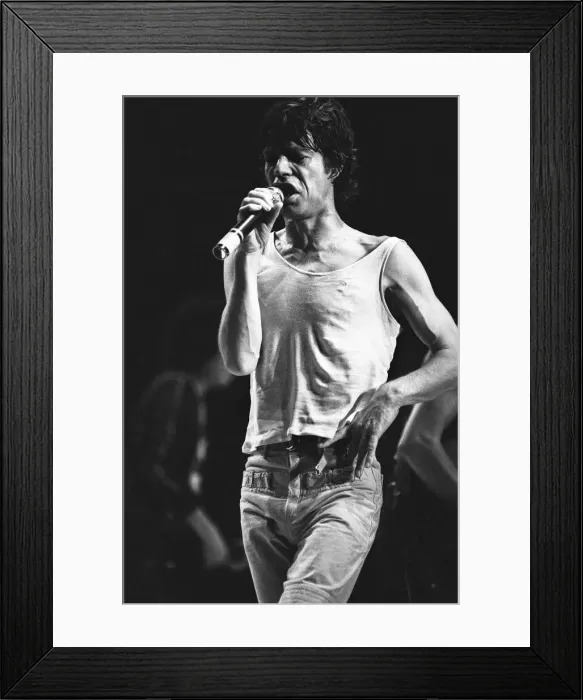 Framed Print : The Rolling Stones in concert at the Capital Theatre Aberdeen. 26th May 1982 Framed Print : The Rolling Stones in concert at the Capital Theatre Aberdeen. 26th May 1982