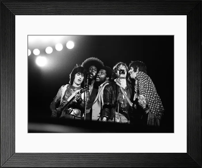 Framed Print : Rolling Stones in concert at Knebworth House, Hertfordshire. 22nd August 1976 Framed Print : Rolling Stones in concert at Knebworth House, Hertfordshire. 22nd August 1976