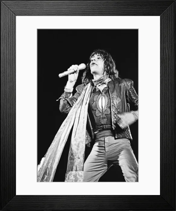 Framed Print : Mick Jagger on stage at the Rolling Stones concert at Knebworth House in Hertfordshire Framed Print : Mick Jagger on stage at the Rolling Stones concert at Knebworth House in Hertfordshire