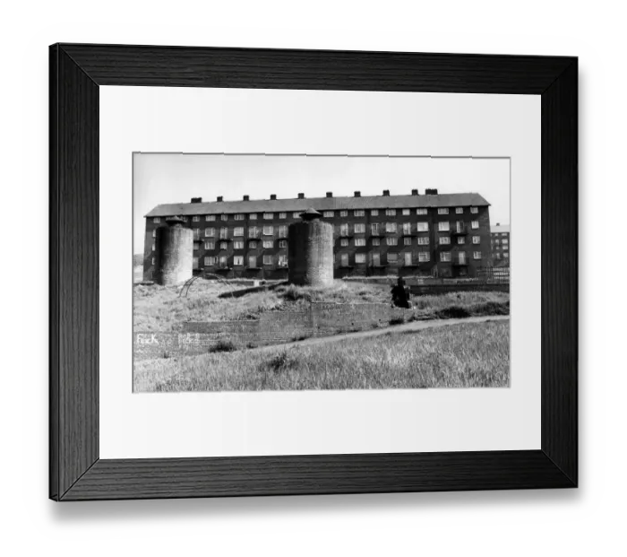 Framed Print : The Noble Street flats Housing Estate in Scotswood, Newcastle