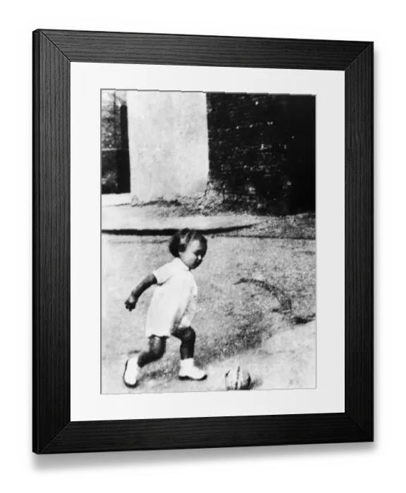 Framed Print : Collect picture of Manchester United footballer George Best as a toddler