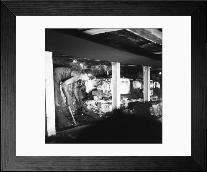Framed Print : New robotic coal cutter seen here at work in the Bolsover Colliery Company Clipstone Framed Print : New robotic coal cutter seen here at work in the Bolsover Colliery Company Clipstone