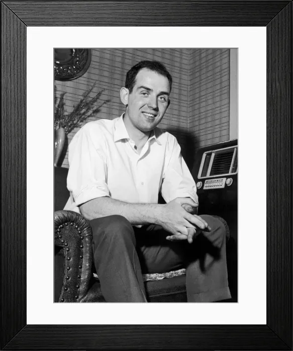 Framed Print : John Divers Relaxing at home circa 1958 Framed Print : John Divers Relaxing at home circa 1958