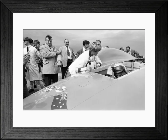 Framed Print : Proteus Bluebird, the car in which Donald Campbell broke the World Automobile Speed Framed Print : Proteus Bluebird, the car in which Donald Campbell broke the World Automobile Speed