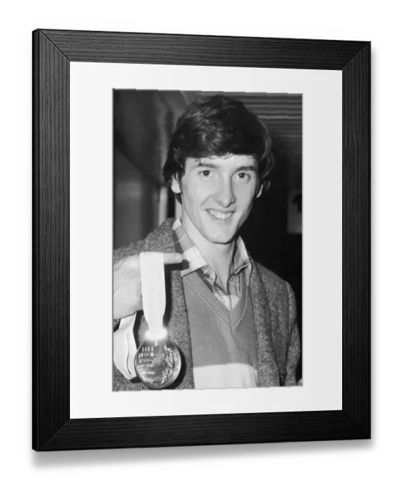 Framed Print : Robin Cousins the British figure ice skater and 1980 Olympic Gold Medalist seen here