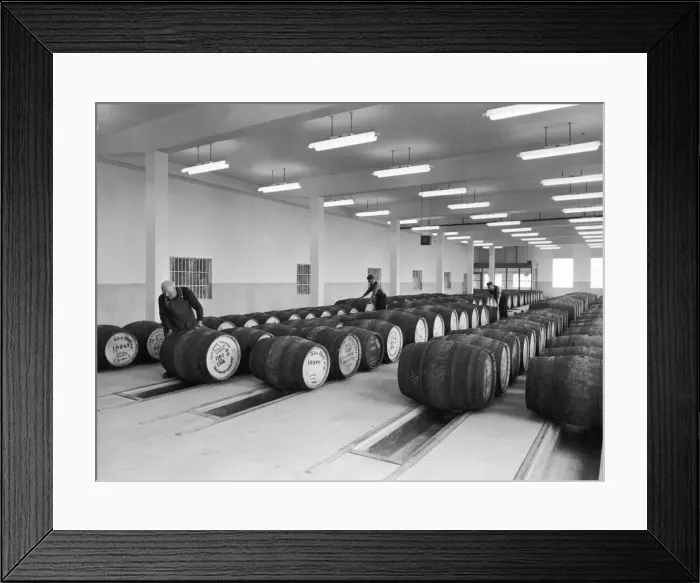Framed Print : Single whiskies being prepared for blending Framed Print : Single whiskies being prepared for blending