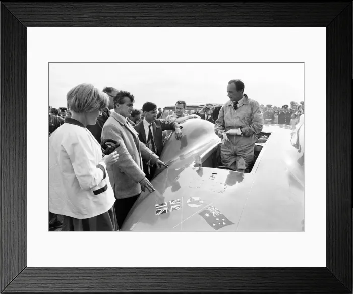 Framed Print : Proteus Bluebird, the car in which Donald Campbell broke the World Automobile Speed Framed Print : Proteus Bluebird, the car in which Donald Campbell broke the World Automobile Speed