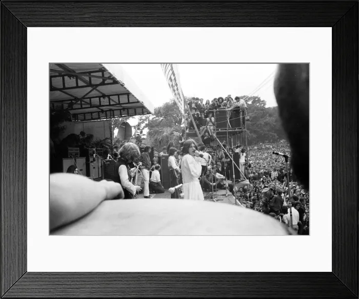 Framed Print : Rolling Stones performing at Hyde Park. 5th July 1969 Framed Print : Rolling Stones performing at Hyde Park. 5th July 1969
