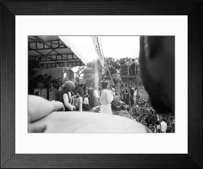 Framed Print : Rolling Stones performing at Hyde Park. 5th July 1969 Framed Print : Rolling Stones performing at Hyde Park. 5th July 1969