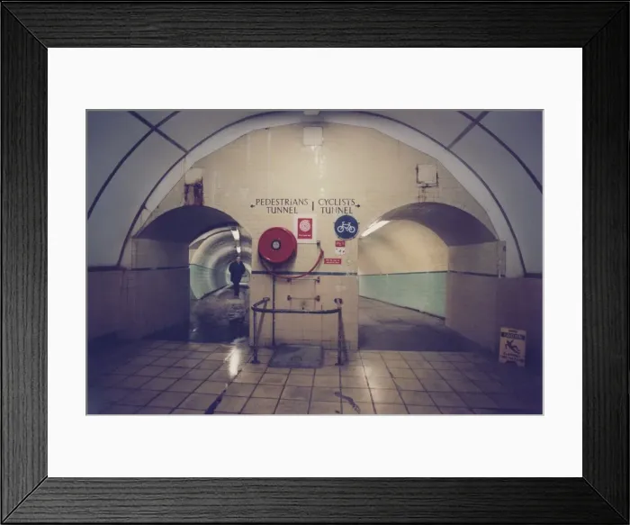 Framed Print : The Tyne Tunnel, runs under the River Tyne from Howdon in North Tyneside to Jarrow in