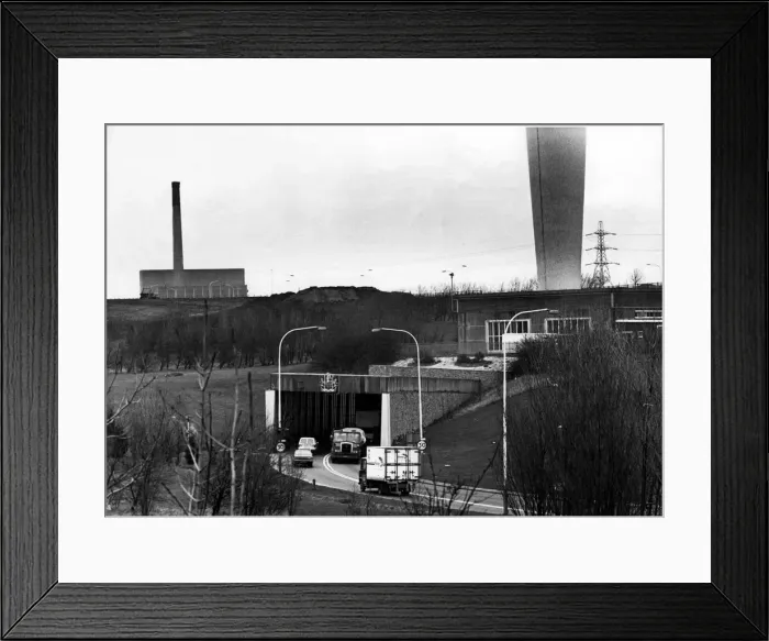 Framed Print : The Tyne Tunnel, runs under the River Tyne from Howdon in North Tyneside to Jarrow in