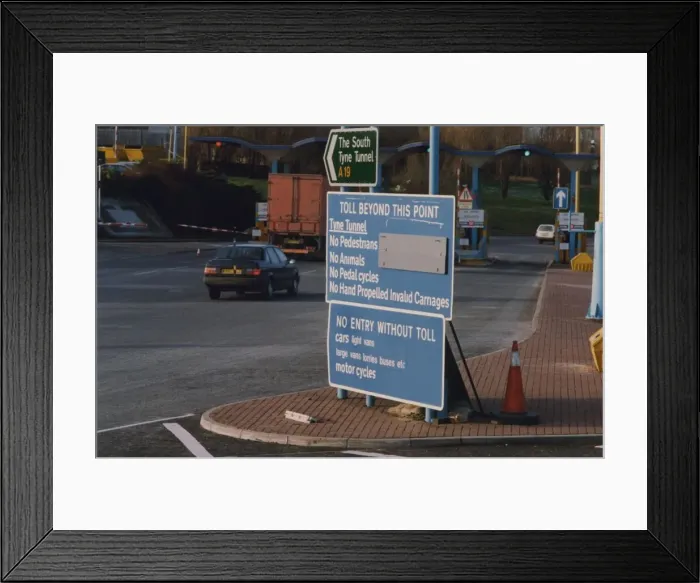 Framed Print : The Tyne Tunnel, runs under the River Tyne from Howdon in North Tyneside to Jarrow in Framed Print : The Tyne Tunnel, runs under the River Tyne from Howdon in North Tyneside to Jarrow in
