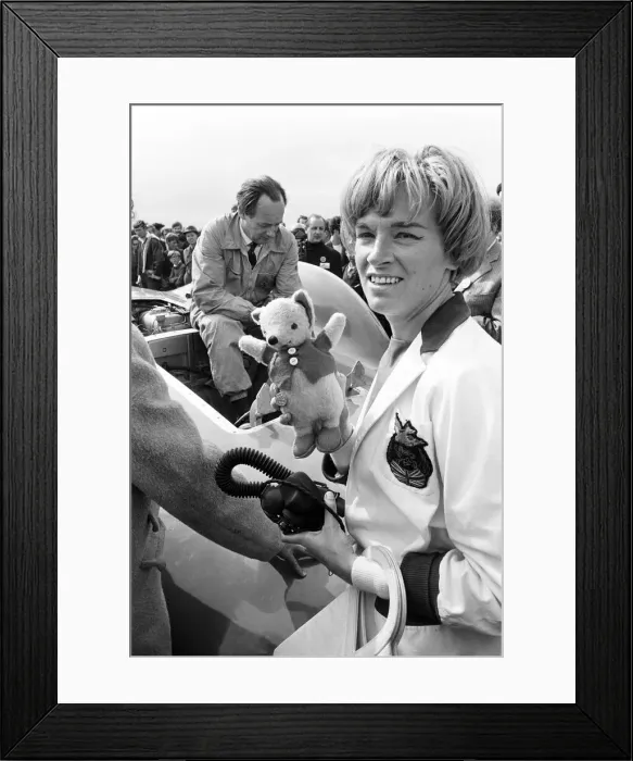 Framed Print : Proteus Bluebird, the car in which Donald Campbell broke the World Automobile Speed