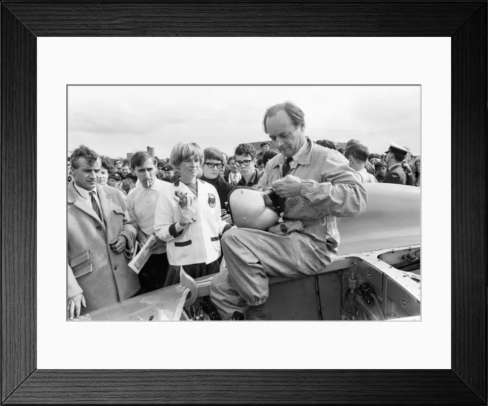 Framed Print : Proteus Bluebird, the car in which Donald Campbell broke the World Automobile Speed Framed Print : Proteus Bluebird, the car in which Donald Campbell broke the World Automobile Speed
