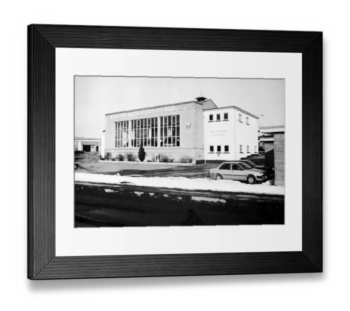 Framed Print : Craigellachie Distillery Dufftown Banffshire owned by Scottish Malt Distillers White
