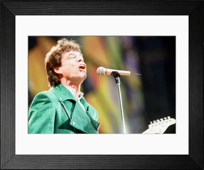 Framed Print : The Rolling Stones performing at Wembley Stadium, London, England Framed Print : The Rolling Stones performing at Wembley Stadium, London, England