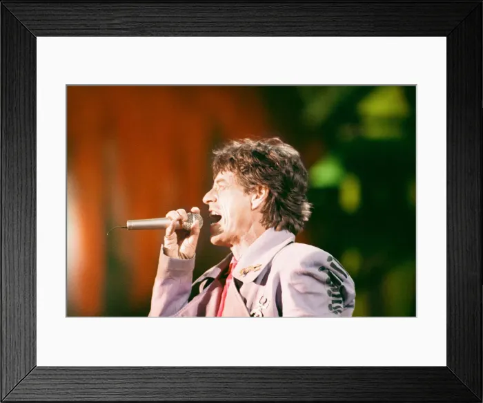 Framed Print : Rolling Stones performing at Wembley Stadium, London. (Picture Framed Print : Rolling Stones performing at Wembley Stadium, London. (Picture
