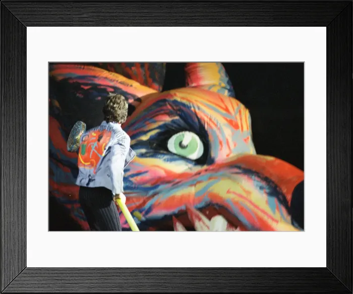 Framed Print : The Rolling Stones performing at Wembley Stadium, London, England Framed Print : The Rolling Stones performing at Wembley Stadium, London, England