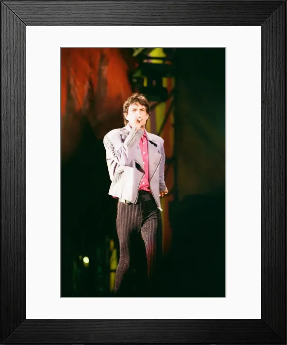 Framed Print : The Rolling Stones performing at Wembley Stadium, London, England Framed Print : The Rolling Stones performing at Wembley Stadium, London, England