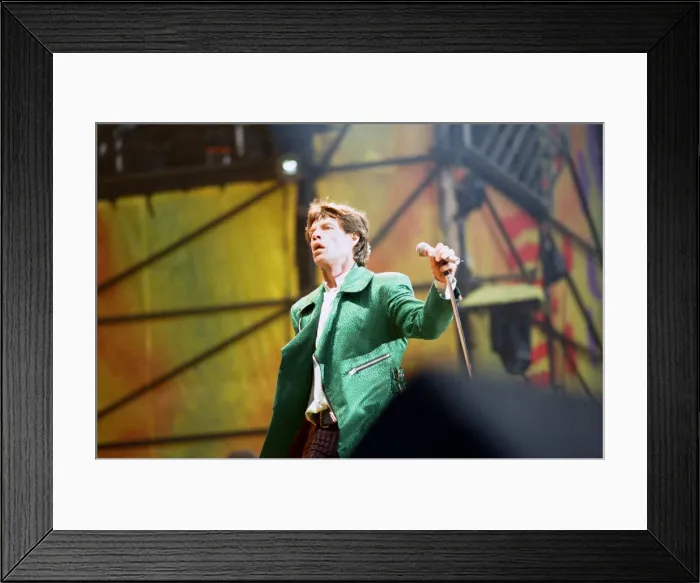 Framed Print : Rolling Stones performing at Wembley Stadium, London. (Picture
