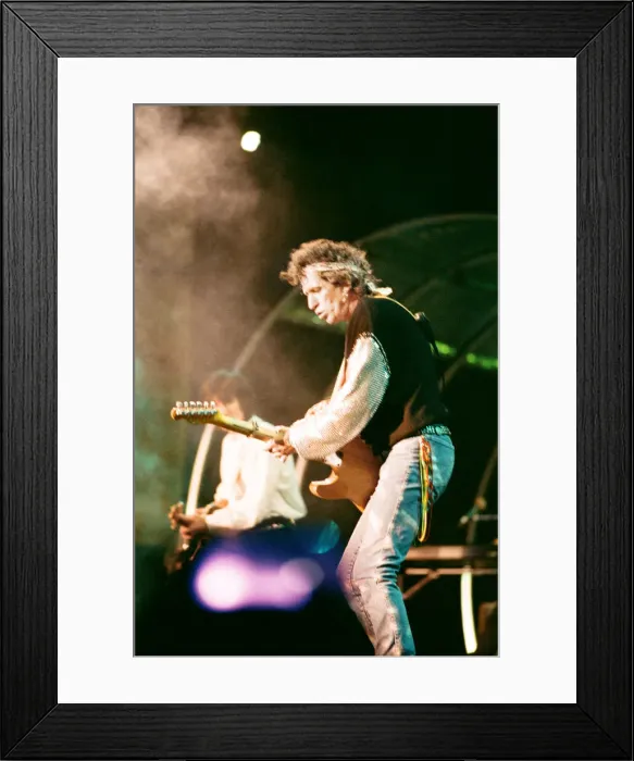 Framed Print : The Rolling Stones performing at Wembley Stadium, London, England. 4th July 1990 Framed Print : The Rolling Stones performing at Wembley Stadium, London, England. 4th July 1990