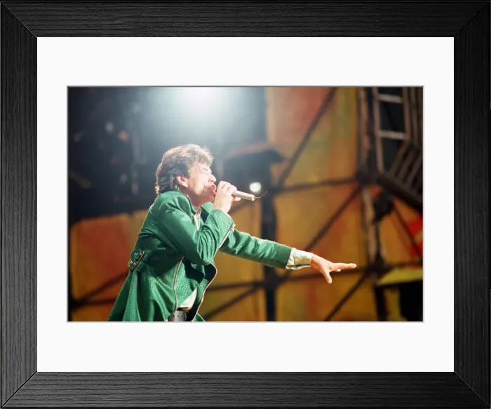 Framed Print : Rolling Stones performing at Wembley Stadium, London. (Picture