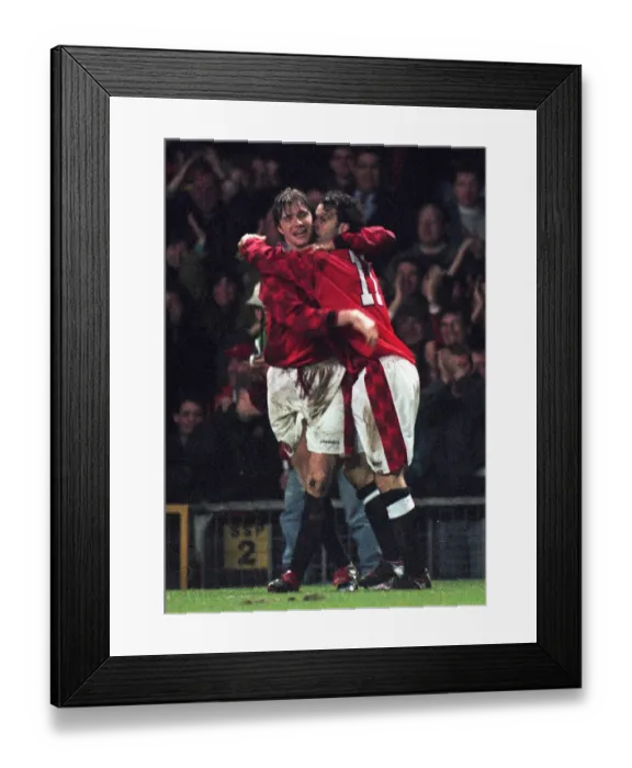 Framed Print : Champions League Quarter Final First Leg match at Old Trafford Framed Print : Champions League Quarter Final First Leg match at Old Trafford