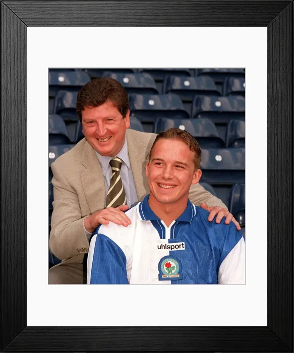 Framed Print : Kevin Davies the striker bought by Blackburn Rovers from Southampton for £7 Framed Print : Kevin Davies the striker bought by Blackburn Rovers from Southampton for £7