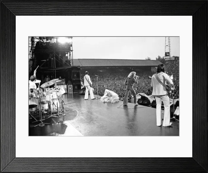 Framed Print : The Who rock group performing at The Valley, home of Charlton Athletic football club Framed Print : The Who rock group performing at The Valley, home of Charlton Athletic football club