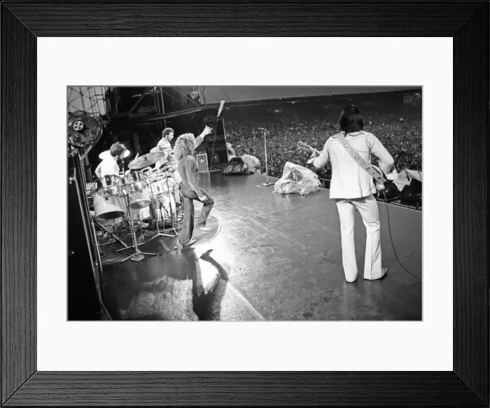Framed Print : The Who rock group performing at The Valley, home of Charlton Athletic football club Framed Print : The Who rock group performing at The Valley, home of Charlton Athletic football club