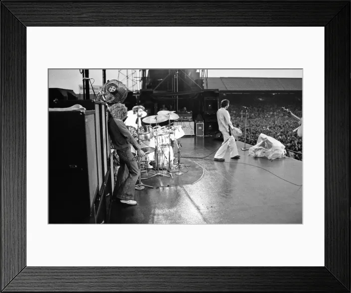 Framed Print : The Who rock group performing at The Valley, home of Charlton Athletic football club Framed Print : The Who rock group performing at The Valley, home of Charlton Athletic football club