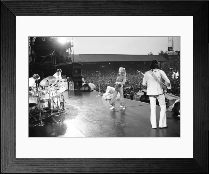 Framed Print : The Who rock group performing at The Valley, home of Charlton Athletic football club Framed Print : The Who rock group performing at The Valley, home of Charlton Athletic football club