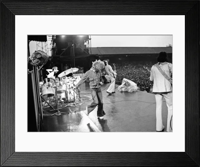 Framed Print : The Who rock group performing at The Valley, home of Charlton Athletic football club Framed Print : The Who rock group performing at The Valley, home of Charlton Athletic football club