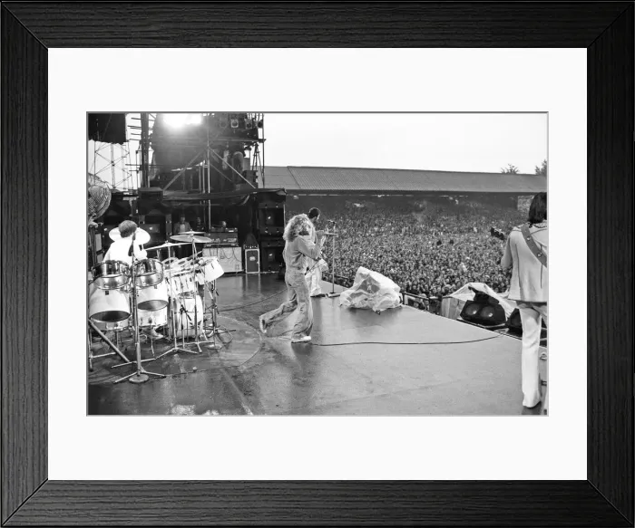 Framed Print : The Who rock group performing at The Valley, home of Charlton Athletic football club Framed Print : The Who rock group performing at The Valley, home of Charlton Athletic football club