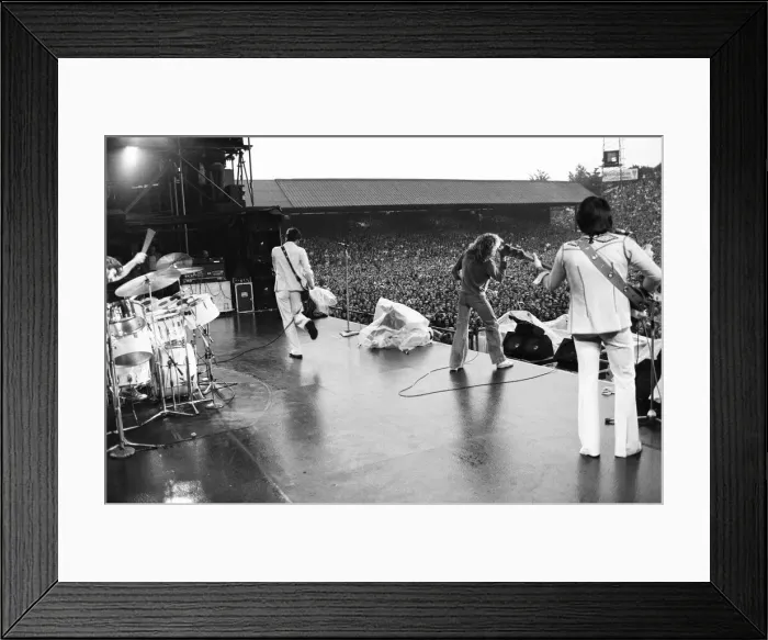 Framed Print : The Who rock group performing at The Valley, home of Charlton Athletic football club Framed Print : The Who rock group performing at The Valley, home of Charlton Athletic football club