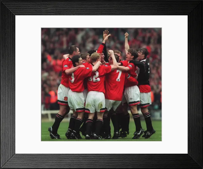 Framed Print : FA Cup Final at Wembley Stadium. Manchester United 1 v Liverpool 0