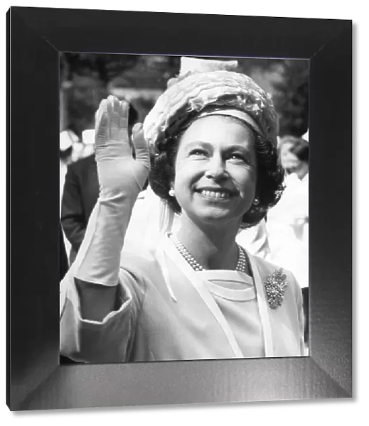 The Queen during a visit to Coventry which took in a tour of Walsgrave Hospital where she