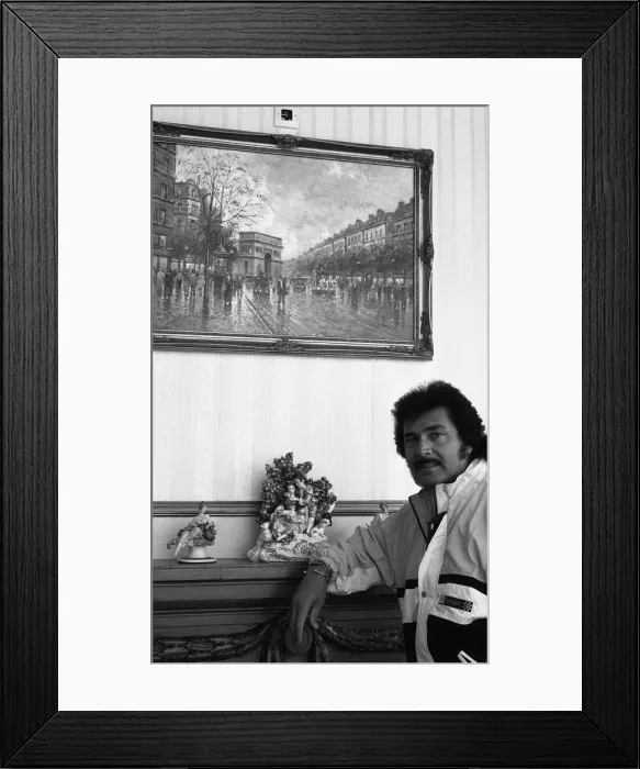 Framed Print : Engelbert Humperdink relaxing at his Leicestershire home Framed Print : Engelbert Humperdink relaxing at his Leicestershire home